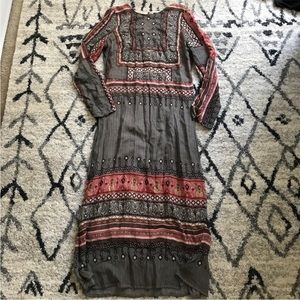 Zara folk print dress